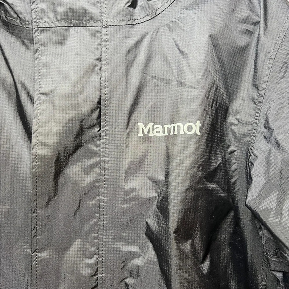 Marmot Kids Black Windbreaker Rain Jacket - Picture 7 of 7